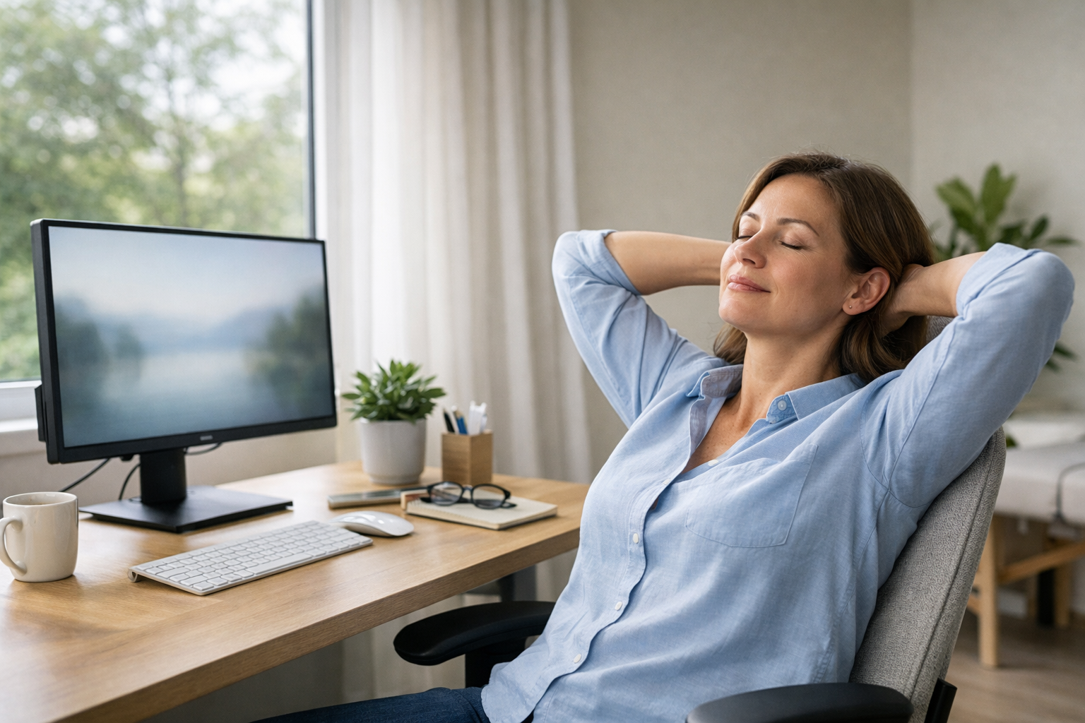 Eye Strain Breaks for Long Screen Days